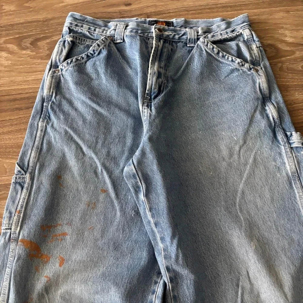Vintage Y2K/2000s Baggy Light Wash Skater Carpenter Denim Jeans! 33x31